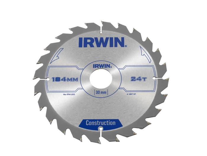 Irwin rundsavsklinge Ø184 x 30 mm - 24T